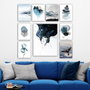 Wallity Set de 9 Cuadros Decorativos Multicolor en MDF